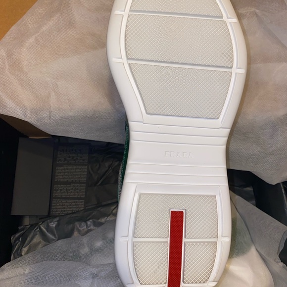 Men Prada Cup Sneakers. Brand new never worn, size 8 but fits like a size 10 - Picture 2 of 14